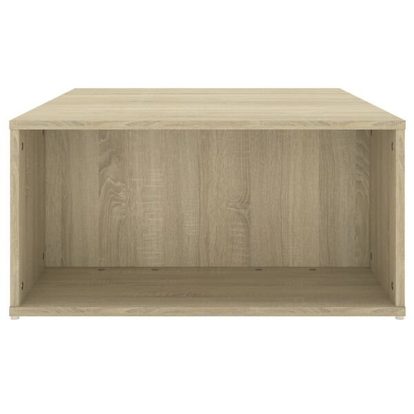 vidaXL Mesa de centro madera contrachapada roble Sonoma 90x67x33 cm