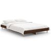 vidaXL Estructura de cama sin colch&oacute;n madera marr&oacute;n roble 120x190 cm