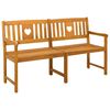 vidaXL Banco de exterior Natural 150 x 55,5 x 90 cm