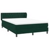 vidaXL Cama box spring con colch&oacute;n terciopelo verde oscuro 160x220 cm