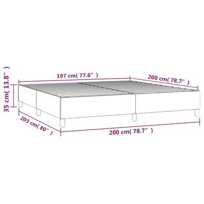vidaXL Estructura de cama tela gris claro 200x200 cm