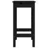 vidaXL Set de bar 5 piezas madera maciza de pino negro