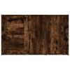 vidaXL Aparador madera contrachapada roble ahumado 100x33x59,5 cm