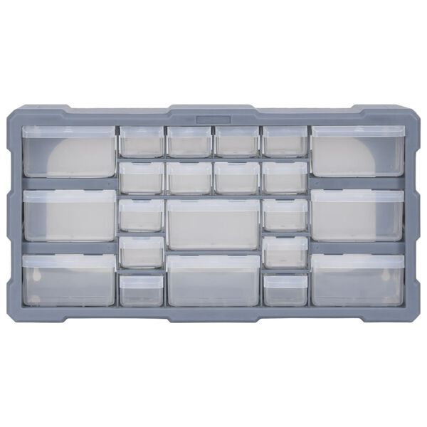 vidaXL Organizador multicajones con 22 cajones 49x16x25,5 cm