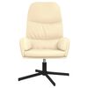 vidaXL Sill&oacute;n de relax de cuero sint&eacute;tico blanco crema