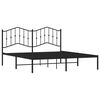 vidaXL Estructura cama sin colchón con cabecero metal negro 183x213 cm
