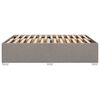vidaXL Cama sin colch&oacute;n tela gris taupe 140x200 cm