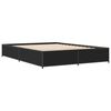 vidaXL Estructura de cama madera de ingenier&iacute;a y metal negro 120x190cm