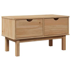 vidaXL Banco de recibidor OTTA madera maciza de pino 80x40x45 cm