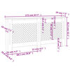 vidaXL Cubierta para radiador MDF 172x19x81,5 cm
