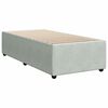 vidaXL Cama box spring con colch&oacute;n terciopelo gris claro 90x190 cm