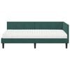 vidaXL Estructura de Cama Esquina con Colch&oacute;n 2 pcs Verde Terciopelo