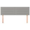 vidaXL Cabeceros tela gris claro 144x5x78/88 cm