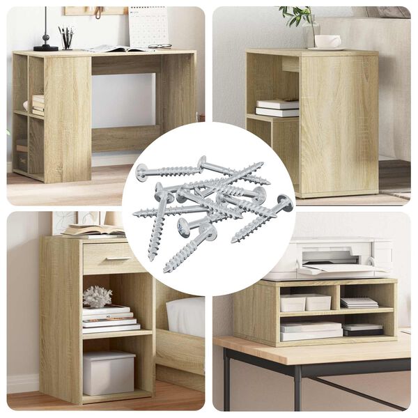 vidaXL Tornillo 12 pcs Plateado 9,8 x 35 mm Hierro