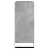 vidaXL Mueble discos madera contrachapada gris hormigón 84,5x38x89 cm