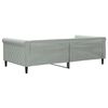 vidaXL Sof&aacute; cama sin colch&oacute;n terciopelo gris claro 100x200 cm