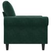 vidaXL Sill&oacute;n de terciopelo verde oscuro 60 cm
