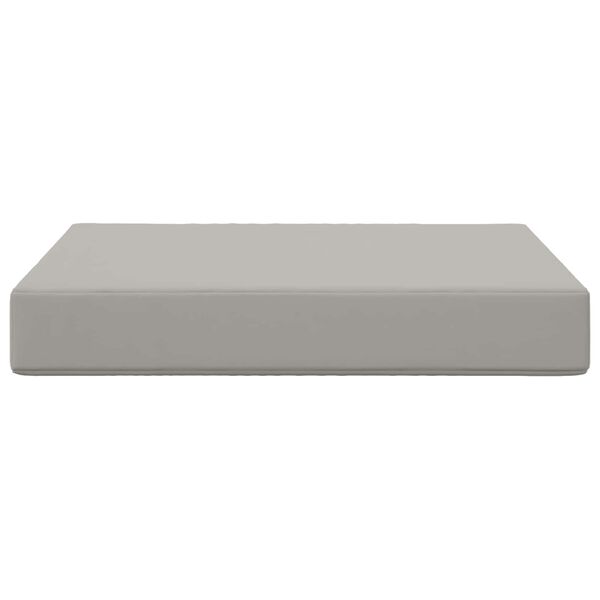 vidaXL Coj&iacute;n para sof&aacute; de exterior Gris 60 x 60 x 8 cm Poli&eacute;ster