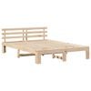 vidaXL Estructura de cama Natural 150 x 200 cm Madera de pino macizo