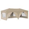 vidaXL Carpa Plegable para Fiestas Crema 575 x 288 x 245 cm