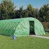 vidaXL Invernadero con estructura de acero verde 90 m&sup2; 18x5x2,3 m