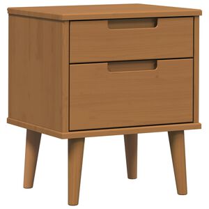 vidaXL Armario de Noche con caj&oacute;n Caramelo 40 x 35 x 48 cm Pino macizo