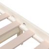 vidaXL Estructura de cama sin colchón madera maciza blanco 140x200 cm