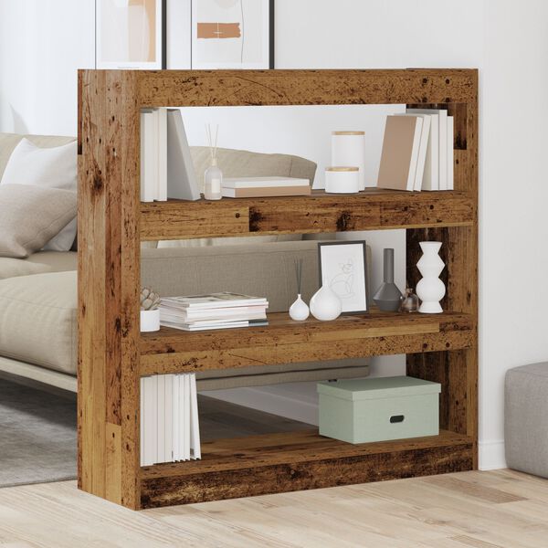 vidaXL Estantería para libros Madera vieja 100 x 30 x 103 cm