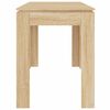 vidaXL Mesa de comedor madera contrachapada roble Sonoma 120x60x76cm