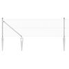 vidaXL Poste de Valla Plateado 50 x 0,5 m (malla de 12 x 12 mm) Acero