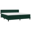 vidaXL Cama box spring con colch&oacute;n terciopelo verde oscuro 200x210 cm