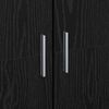 vidaXL Highboard Roble negro 60 x 35 x 180 cm Madera contrachapada