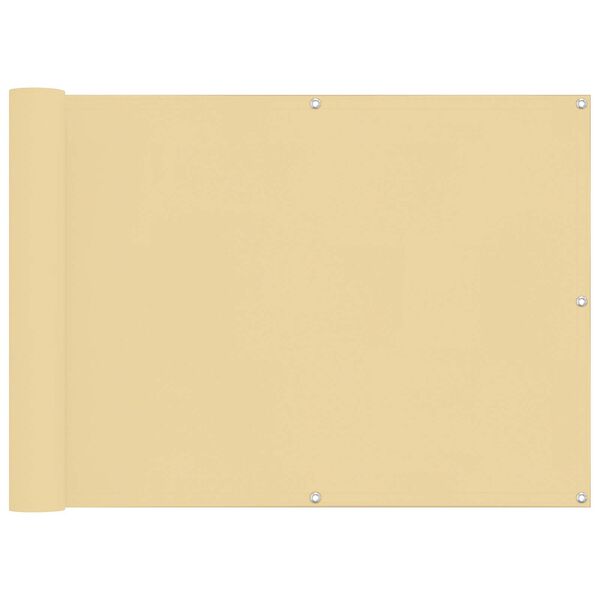 vidaXL Pantalla de Balc&oacute;n Oxford alu recubierto de PU