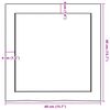vidaXL Encimera de ba&ntilde;o madera maciza sin tratar 40x40x(2-4) cm