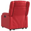 vidaXL Sill&oacute;n elevable el&eacute;ctrico cuero artificial rojo