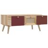 vidaXL Mesa de centro con cajones madera contrachapada 80x40x35,5 cm