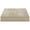 vidaXL Estante flotante de pared MDF color roble 40x23x3,8 cm