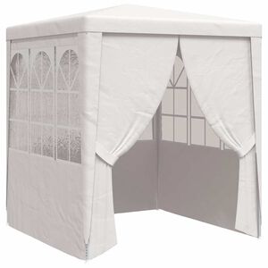 vidaXL Carpa profesional para fiestas con paredes blanco 90 g/m² 2x2 m
