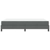 vidaXL Cama tipo Box Spring con colch&oacute;n Gris oscuro 140 x 200 cm tela