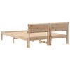 vidaXL Estructura de cama Marr&oacute;n 160 x 200 cm Madera de pino macizo