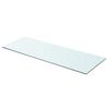 vidaXL Panel de estante vidrio claro 80x30 cm