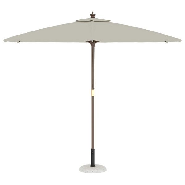 vidaXL Base para sombrilla Blanco y Negro 45 x 45 x 40 cm