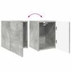vidaXL Conjunto de mueble de TV 3 pcs Gris Concreto