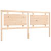 vidaXL Estructura de cama con cabecero madera maciza 200x200 cm
