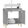 vidaXL Armario de lavabo madera contrachapada gris hormigón 58x33x60cm