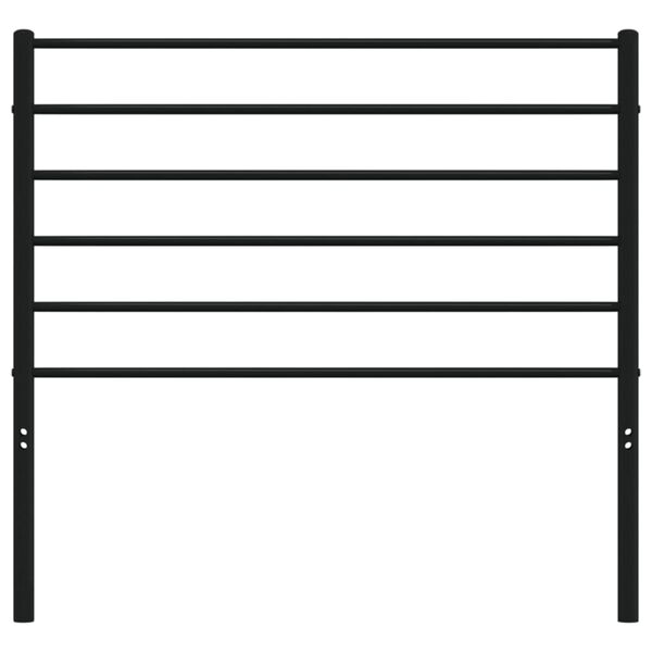 vidaXL Cabecero de repuesto de metal negro 80 cm