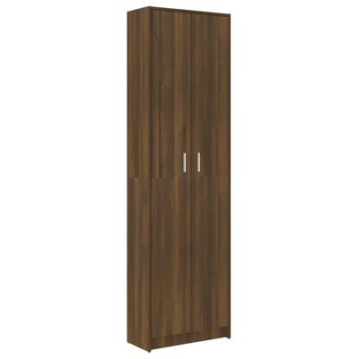 vidaXL Armario pasillo madera contrachapada roble marrón 55x25x189cm