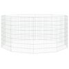 vidaXL Recinto animales corral 10 paneles hierro galvanizado 54x80 cm