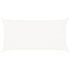 vidaXL Toldo de vela rectangular HDPE 2x4 m blanco