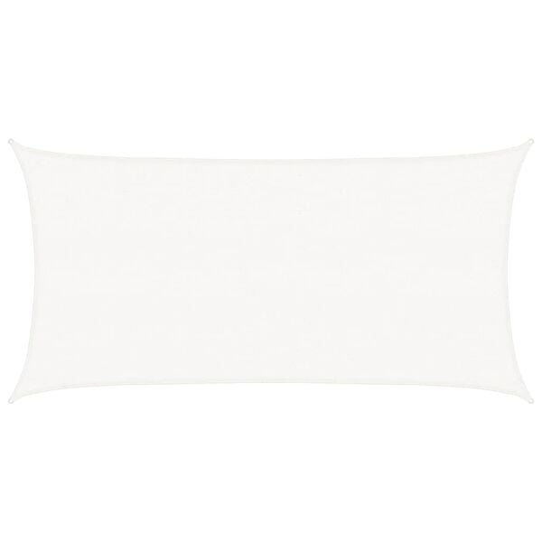 vidaXL Toldo de vela rectangular HDPE 2x4 m blanco